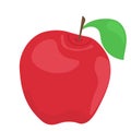 Red apple icon - vector illustration. Red fruit Royalty Free Stock Photo