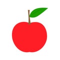 Red apple icon. Royalty Free Stock Photo