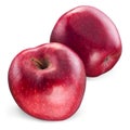 Red apple Isolated on white. With clipping path Royalty Free Stock Photo
