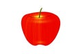 Red Apple without leaves Clipart Royalty Free Stock Photo