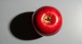 Red apple on a light gray Royalty Free Stock Photo