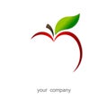 Red apple. logo