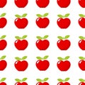 Red apple pattern Royalty Free Stock Photo