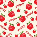 Red apple seamless Royalty Free Stock Photo