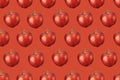 Red apple seamless pattern. Royalty Free Stock Photo