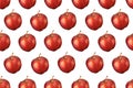 Red apple seamless pattern. Royalty Free Stock Photo