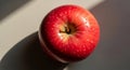 A red apple with a smooth Royalty Free Stock Photo