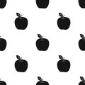 Red Apple. Snack at school. Lunch at the break.School And Education single icon in black style vector symbol stock Royalty Free Stock Photo