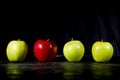 Red apple stands out Royalty Free Stock Photo