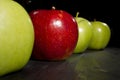 Red apple stands out Royalty Free Stock Photo