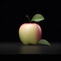 red apple on the table black background Royalty Free Stock Photo