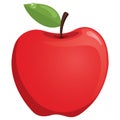 Red Apple Vector Illustration Royalty Free Stock Photo
