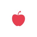 Red apple vector illustration on white backround Eps 10