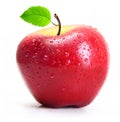 Red apple with water drops Royalty Free Stock Photo