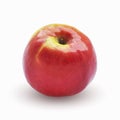 Red apple on white background