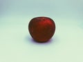 A red apple with white background