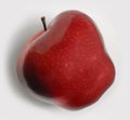 Red apple on white