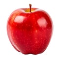 A red apple with white dots
