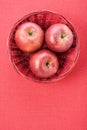 Red Apples Basket Royalty Free Stock Photo