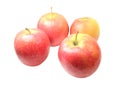 Red apples isolated on a white background. Royalty Free Stock Photo