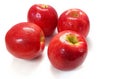 Red apples. Ripe fruit on a white background