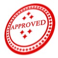 Red approved stamp Royalty Free Stock Photo