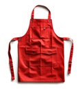Red apron isolated Royalty Free Stock Photo