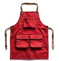 Red apron isolated Royalty Free Stock Photo