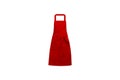 Red apron isolated on white background Royalty Free Stock Photo