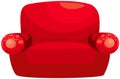 Red armchair Royalty Free Stock Photo