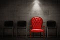 The red armchair Royalty Free Stock Photo