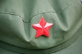 Red army cap Royalty Free Stock Photo