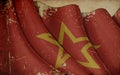 Red Army Old Paper Background Royalty Free Stock Photo