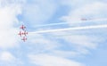 RAF Red Arrow aerobatic flight show in Tallinn, Es Royalty Free Stock Photo