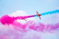 Red Arrow Aerobatic Team in the RIAT airshow in Fairford, England, UK