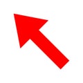 Icon red arrow direction on a white background Royalty Free Stock Photo