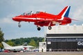 Red Arrow landing Royalty Free Stock Photo
