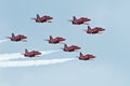 Red Arrows Aerobatic Display Team Royalty Free Stock Photo