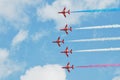 The Red Arrows aerobatic team Royalty Free Stock Photo