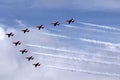 Red Arrows Air Display Team Royalty Free Stock Photo