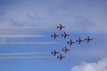 Red Arrows Air Display Team Royalty Free Stock Photo