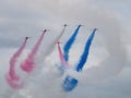 Red Arrows air display team Royalty Free Stock Photo