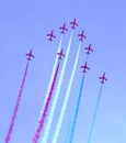 Red Arrows Air Show Royalty Free Stock Photo