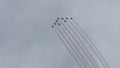 Red Arrows at Airbourne Royalty Free Stock Photo
