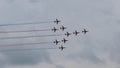 Red arrows at Airbourne Royalty Free Stock Photo
