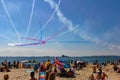 The Red Arrows at the Bournemouth Air Show Royalty Free Stock Photo