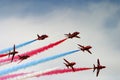 Red Arrows display RAF