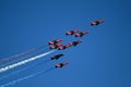 Red Arrows display team 04 Royalty Free Stock Photo