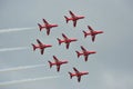 Red Arrows Display Team Royalty Free Stock Photo