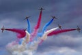 Red Arrows Display Team Royalty Free Stock Photo